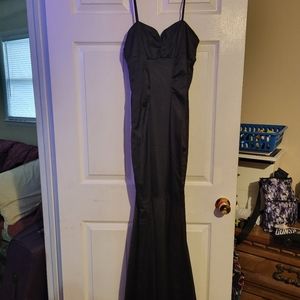 David's bridal black formal dress
